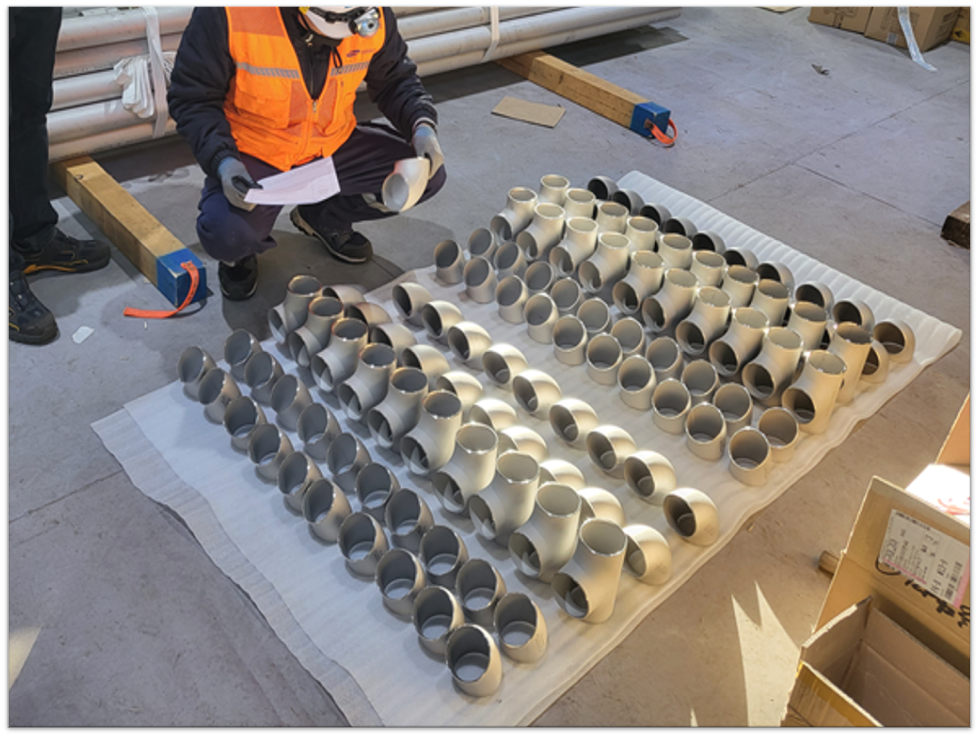 SKID 공정 2단계: 자재 발주 및 검사